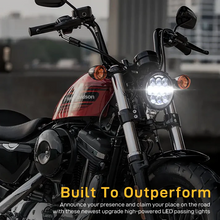 80W 5.75 inch Round LED Headlight with DRL for Harley Motorcycle FLSTSB FLSTSC later Dyna
