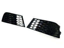 Pair Front Bumper Fog Light Grilles Honeycomb Audi A3 S-Line / S3 2017-2020