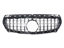 Silver GTR Grille Front Bumper Grill for Mercedes CLA C117 2013-2016 w/o Camera fg20
