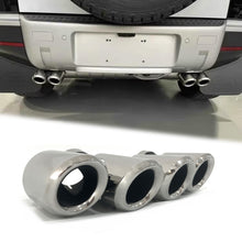 Stainless Chrome Muffler Tips Fit Land Rover Defender L663 90/110 P300 P400 Petrol