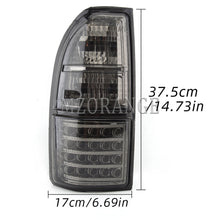 Pair Smoked Tail Light For Toyota Land Cruiser Prado J90 J95 1995-2003