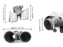 Chrome Sport Exhaust Tips Pipe for Porsche 911 Carrera 991.2 NON-PSE 2017 2018 2019