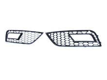 Gloss Black Fog Light Grille Covers For Audi A4 B8.5 2013-2016 Non S-Line