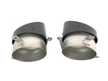 Matte Carbon Fiber Exhaust Muffler Tips Replace for Audi R8 V10 2007-2012