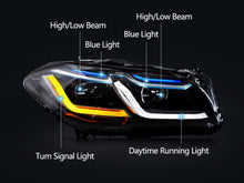 Pair LED Headlights Assembly for BMW 5 Series F10 F11 528i 535i 2010–2013 Xenon w/o AFS