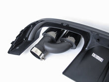 Glossy Black Rear Diffuser Exhaust tips For Audi A4 B9 Sedan Non-Sline 2017 2018 2019 di153