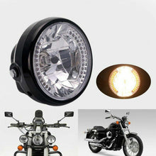 7" Motorcycle Headlight Amber LED Turn Signal Indicators With Mount Bracket - 1pcs