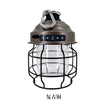 Portable Outdoor Solar Lamp Lantern Camping Light LED Pine Cone Lamp USB C Charging