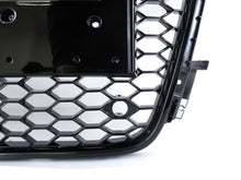 Badgeless Gloss Black Honeycomb RS5 Style Front Grille For Audi A5 S5 8T 2008–2012