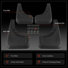 4x Front & Rear Splash Guard Mud Flaps Mudguard for Dodge RAM 1500 TRX 2021-2023 Crew Cab Pickup