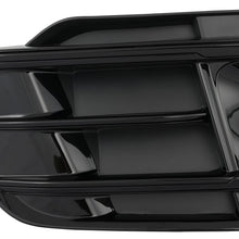 Front Fog Lamp Grille Cover with ACC Hole For Audi Q5 SQ5 FY 2018–2020 Sport Bumpe