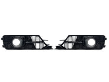 Pair Front Bumper Fog Light Grille Covers For Audi A6 C7 Non-S-Line 2016-2018