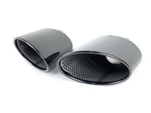 60mm Inlet Black Exhaust Tips Muffler for Audi A4 A5 A6 A7 Refit To RS4 RS5 RS6 RS7