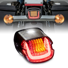 Smoked LED Tail Light Sequential Turn Signal for Harley Davidson Sportster Dyna Road King