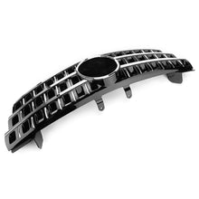 3 Fin Front Bumper Grille Chrome/Black For Mercedes Benz ML Class W164 2005-2008