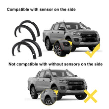 6x Slim Fender Flares Matte Black Guard For Ford Ranger PX3 MK3 2019-2022 Wildtrak
