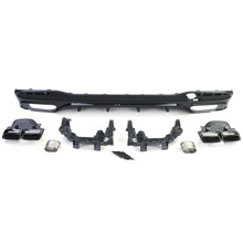GLS63 Style Rear Diffuser w/ Black Exhaust Tips for Mercedes GLS X166 LCI 2016-2018