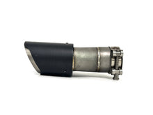 Universal Oval AMG Matte Carbon Fiber Exhaust Tips Upgrade - Inlet 63mm