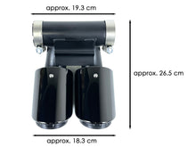 Black Sport Exhaust Muffler Tips fir for Porsche 718 Boxster 982 Cayman 2017-2024