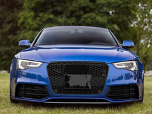 Gloss Black Fog Light Grille Covers Left+Right Audi RS5 2010-2016