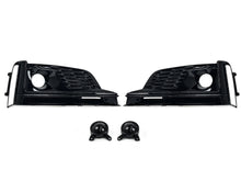Pair Front Bumper Fog Light Grille Trims w/ ACC Audi A5 S-Line / S5 2017-2019