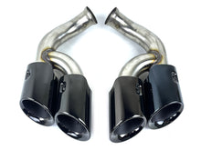 Black Exhaust Tips Sport Tailpipe (Long) for Porsche Cayenne 958.2 V6 V8 2015-2018 et105