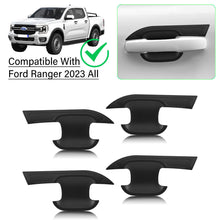4 x Door Handle Bowl Cover For Ford Ranger 2022 2023 XL XLS XLT Sport Platinum