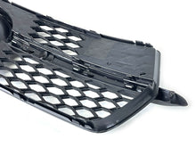 Black+Chrome Fog Light Grille Covers Left+Right Audi Q5 S-Line SQ5 2013-2017