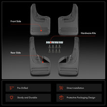 4x Front & Rear Mud Flaps Splash Guards for Toyota Hilux Vigo 2005-2014