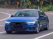 Gloss Black Front Grill for Audi A6 C8 S6 2019-2024 with ACC