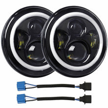 Pair 7'' Round LED Headlights Hi/Lo Beam DRL Turn Lamps For Mazda MIATA MX-5
