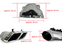 Chrome Exhaust Tips for Mercedes C-Class W205 C63/C63S AMG 2019-2021