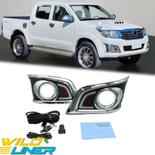 LED DRL Daytime Running Light Driving Fog Lamp For Toyota Hilux Vigo 2011- 2014