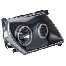 Black Headlight+Indicator For Nissan Patrol GU 1997-2007 Head Light Angel Eye LED