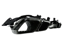 Gloss Black Rear Bumper Diffuser + Muffler Tips For Mercedes C205 Coupe A205 Convertible AMG 2015-2021