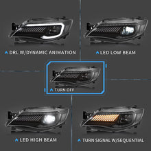 Projector LED Headlights w/Startup For Subaru Impreza 2008-11 WRX 2012-14