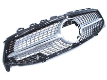 Black/Silver Diamond Front Grill for Mercedes CLA C118 2020-2023 fg94