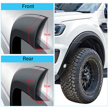 6x Slim Fender Flares Matte Black Guard For Ford Ranger PX3 MK3 2019-2022 Wildtrak