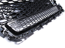 RS5 Style Gloss Black Honeycomb Front Grille For Audi A5 S5 B8 8T 2008–2012