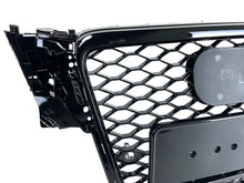 RS4 Style Gloss Black Honeycomb Front Grille For Audi A4 S4 B8 2009–2012