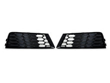 Pair Front Bumper Honeycomb Fog Light Grilles Audi A4 B9 Non-S-Line 2017-2019