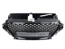 For 2013-2016 Audi A3 S3 8V Gloss Black Front Bumper Mesh Grille Honeycomb Grill RS3 Style