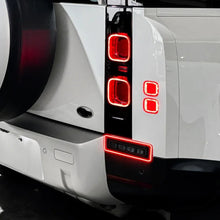 Pair Smoke LED Rear Bumper Brake Lights For Land Rover Defender 90 110 130 L663 2020-2024