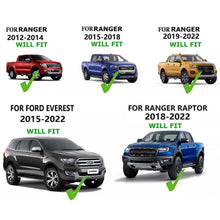 Matte Black Door Handle Cover Trim Keyless For Ford Ranger PX PX2 PX3 2012-2022