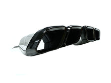 Gloss Black Rear Bumper Diffuser + Muffler Tips For Mercedes C205 Coupe A205 Convertible AMG 2015-2021