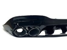 Gloss Black Rear Diffuser + Exhaust Tips for Mercedes CLA C118 W118 CLA35 CLA45 AMG 2020-2024