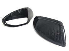 Real Carbon Fiber Mirror Caps For Audi A6 S6 RS6 A7 S7 RS7 C8 w/o Lane Assist