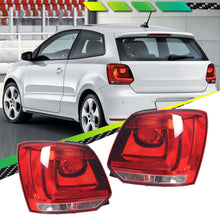 Pair LH+RH Tail Light Lamp For Volkswagen VW Polo Hatch 6R 2010-2014