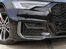 Pair Front Bumper Fog Light Grille Covers Audi A6 C8 S-Line / S6 2019-2024