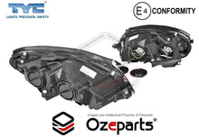 Pair LH+RH Head Light Lamp Halogen (Chrome) For Mercedes Benz C Class W204 LCI 2010-2014 Sedan / Wagon / Coupe